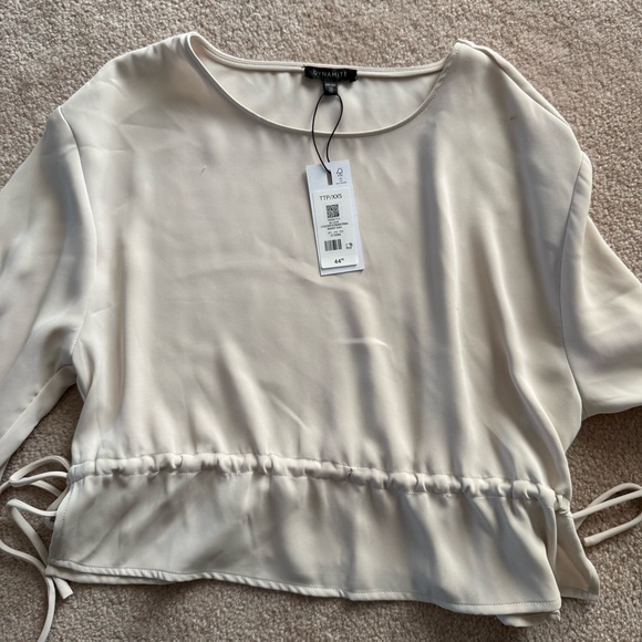 Dynamite Drawstring Waist Blouse XXS - Picture 2 of 5